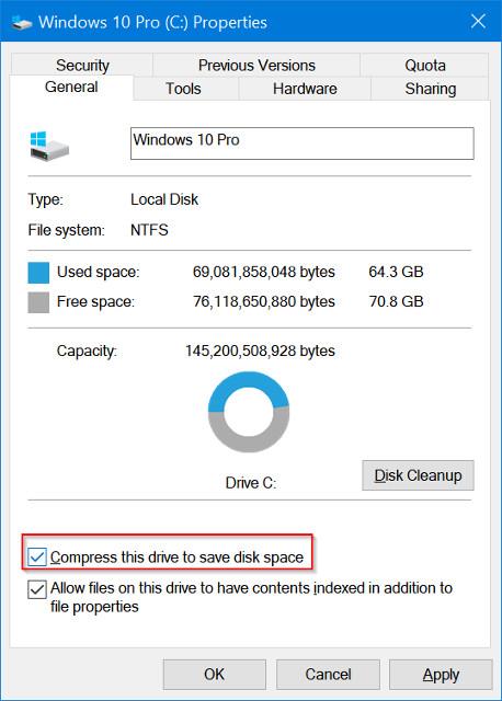 Abilita/disabilita ReFS (Resilient File System) su Windows 10