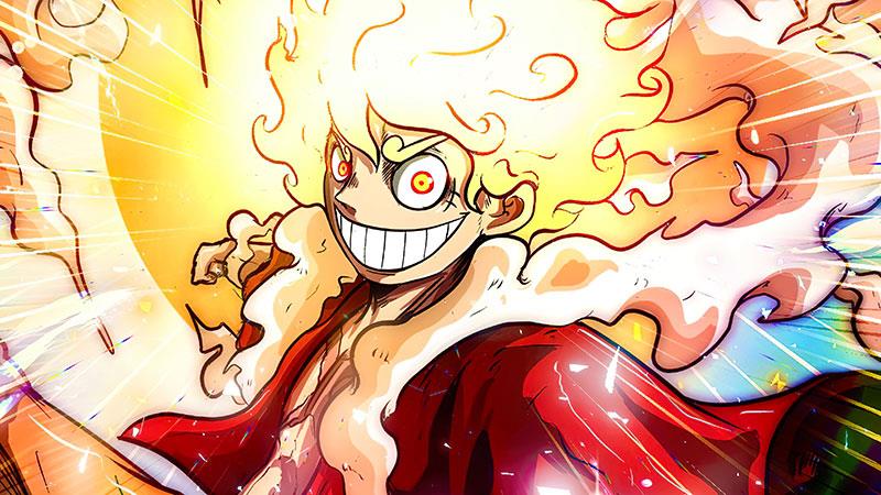 Fond d'écran Luffy Gear 5, fond d'écran Luffy God Nika