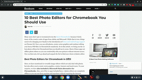 Chromebook에서 터치패드 제스처를 활성화하는 방법