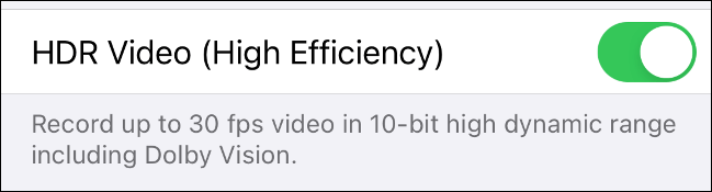 Comment activer l'enregistrement vidéo HDR sur iPhone