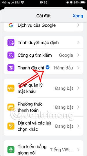 如何向下移動 Chrome iPhone 網址