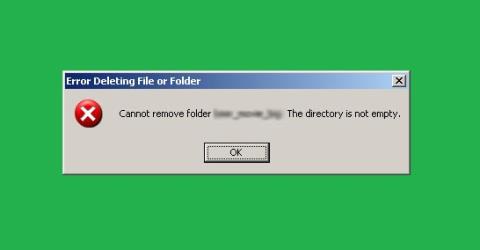 「フォルダーを削除できません: ディレクトリが空ではありません」というエラーを修正する手順