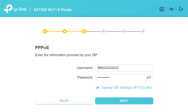 Come configurare la connessione PPPoE sul router TP-Link WiFi 6