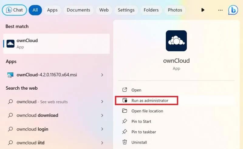 如何在 Windows 上安裝 ownCloud