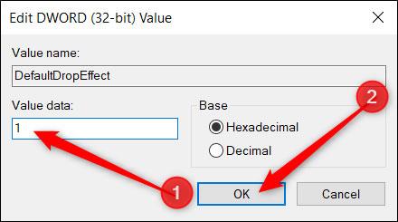 Comment configurer le comportement de glisser-déposer de fichiers par défaut sur Windows 10