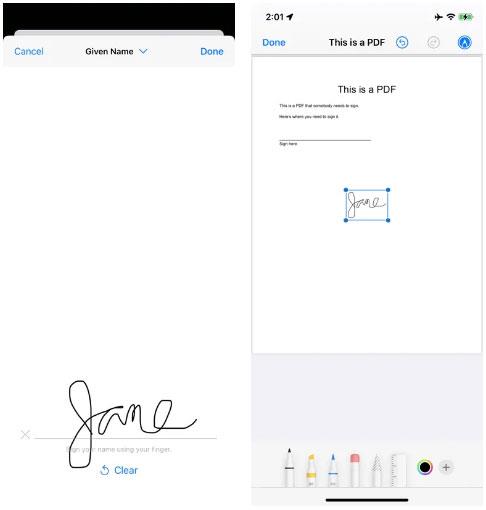 Come creare una firma per documenti PDF su iPhone