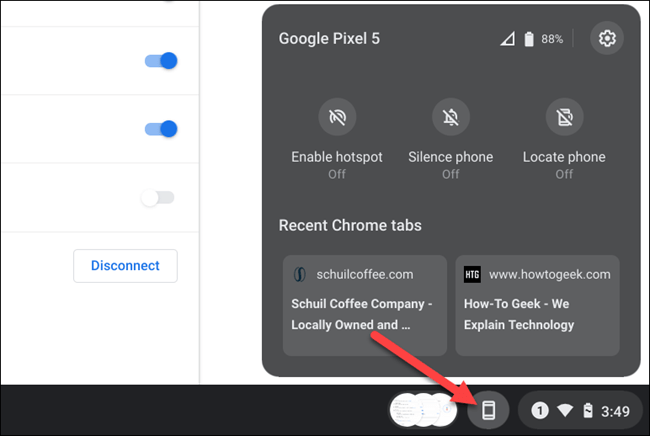 Phone Hub を使用して Chrome OS を Android に接続する方法