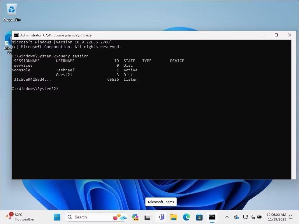 Comment se déconnecter des autres utilisateurs sous Windows 11