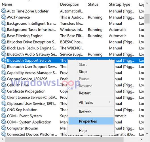 Come visualizzare l'icona Bluetooth mancante sulla barra delle applicazioni di Windows