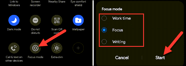 Comment utiliser le mode Focus sur Android