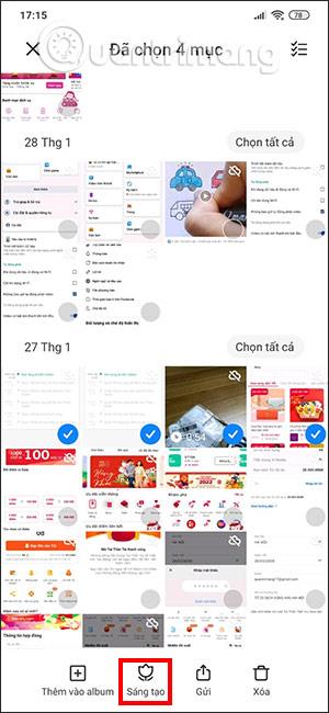 Comment combiner des photos sur les téléphones Xiaomi sans application