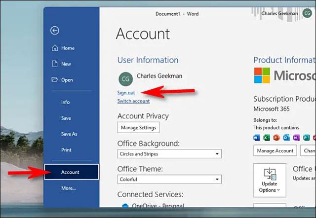 Instructions pour renommer un compte Microsoft