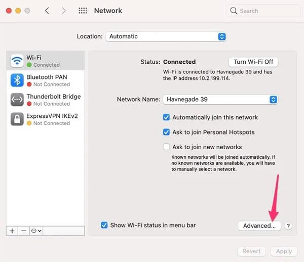 Comment oublier/supprimer le réseau WiFi sur Mac