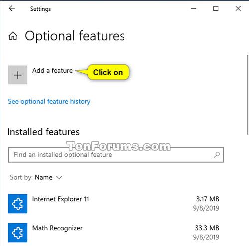 Comment installer/désinstaller Microsoft WordPad dans Windows 10