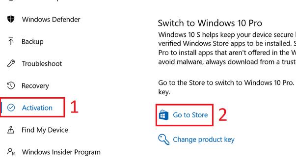 Windows S オペレーティング システムを Pro バージョンにアップグレードする方法