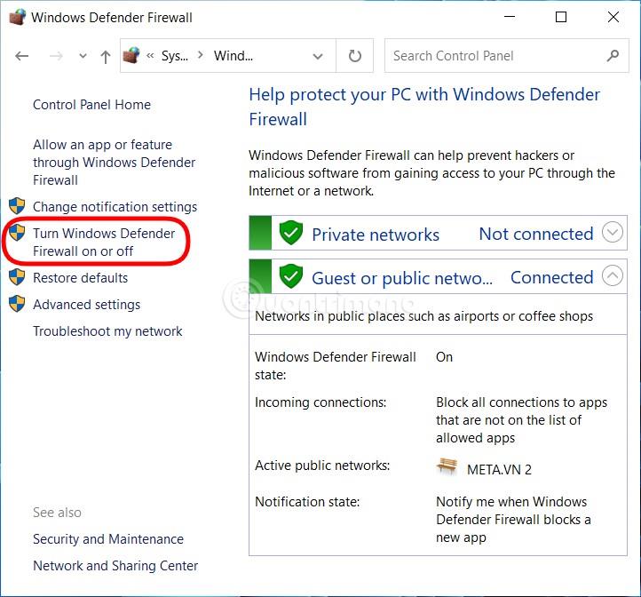 3 modi per disattivare il firewall di Windows 10