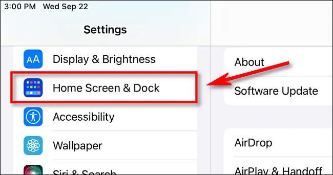 Comment masquer la bibliothèque d'applications sur le dock iPad