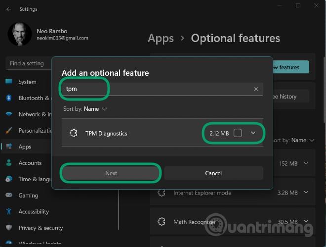 Comment accéder à l'outil TPM Diagnostics pour interroger les données de sécurité sous Windows 11