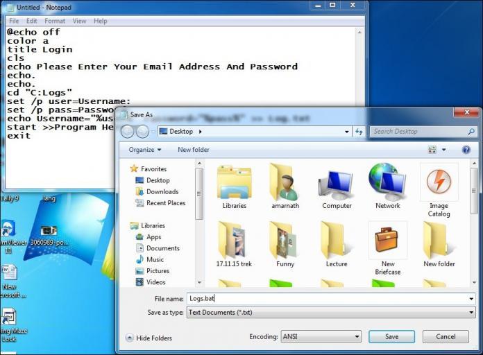 So erstellen Sie einen Keylogger mit Notepad