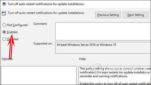 Comment désactiver la notification pour redémarrer l'ordinateur Windows 10 après la mise à jour