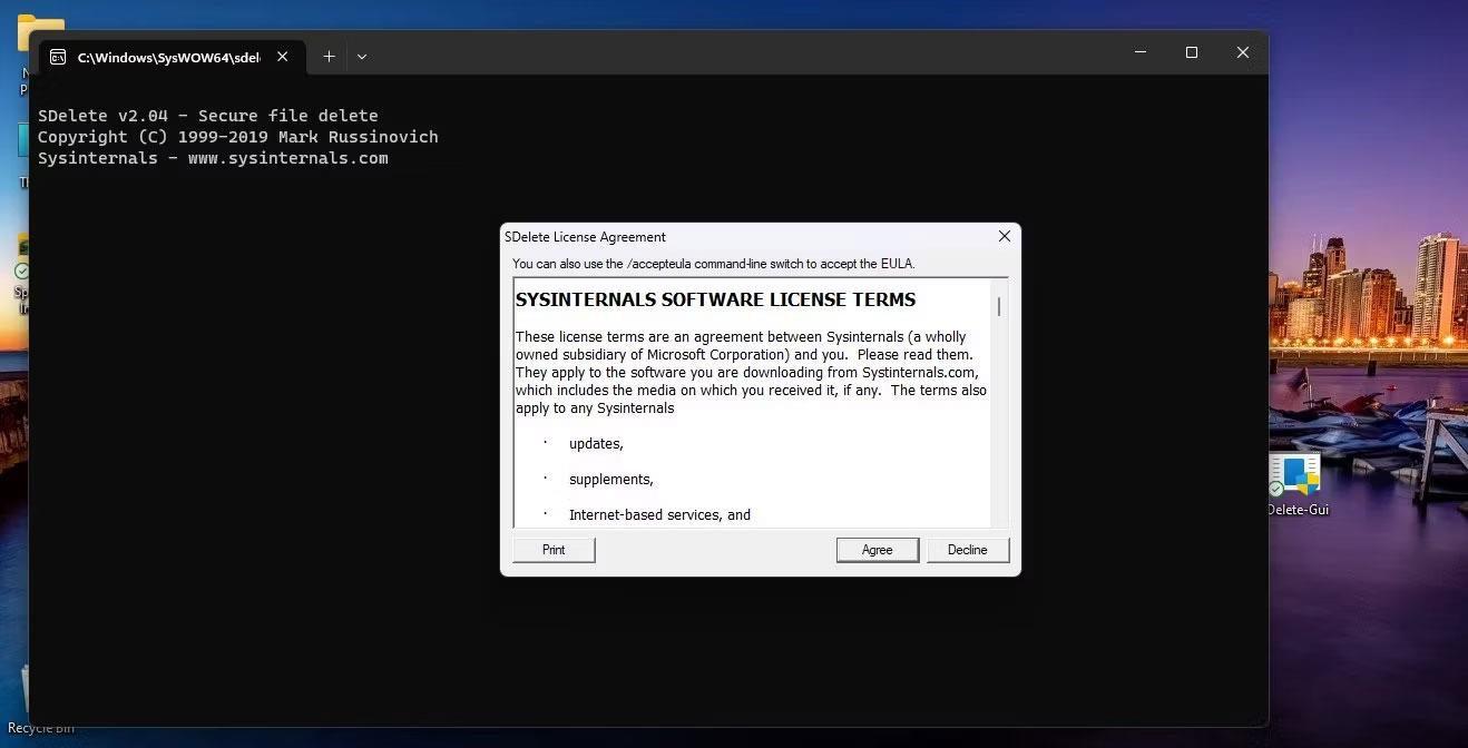 Come aggiungere l'eliminazione sicura al menu contestuale del Cestino in Windows