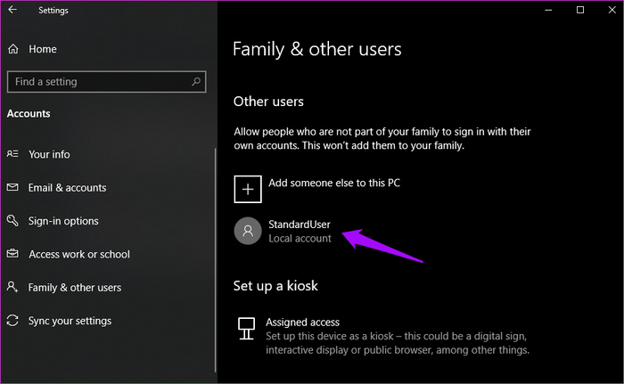 Differenza tra account standard e account amministratore su Windows 10