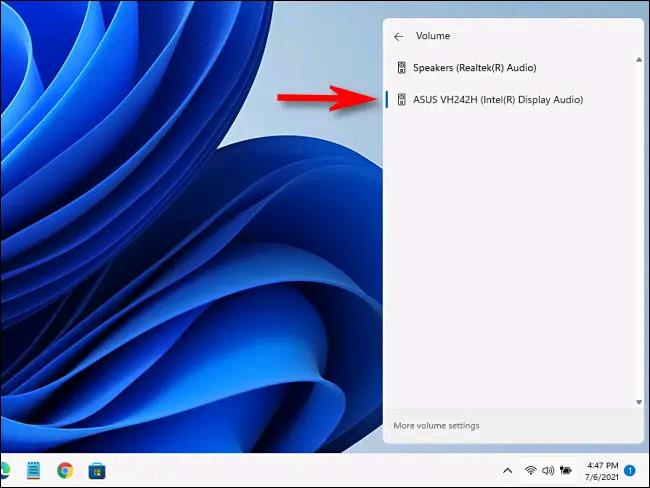 Comment changer de périphérique de sortie audio sur la barre des tâches de Windows 11