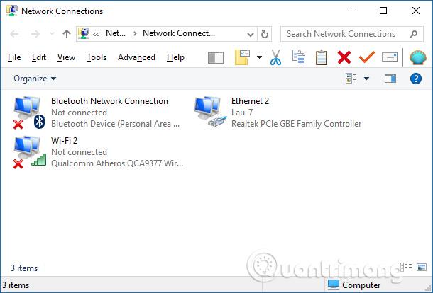 Comment ouvrir les connexions réseau sous Windows 10