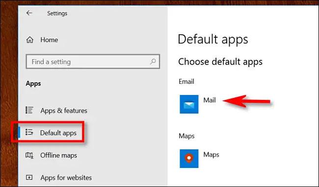 Comment configurer l'application de messagerie par défaut sur Windows 10