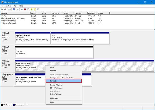 Windowsでハードドライブをフォーマットする方法