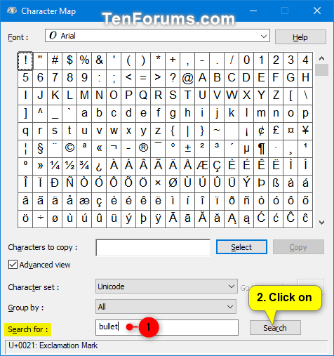 Comment ouvrir et utiliser la table de caractères sous Windows