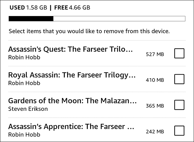 So geben Sie Speicherplatz auf dem Kindle frei
