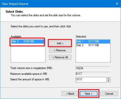 Comment combiner plusieurs disques durs en un seul volume sous Windows 10