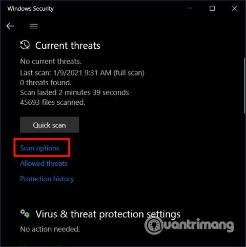 3 façons danalyser le système Windows 10 à la recherche de virus à laide de Microsoft Defender