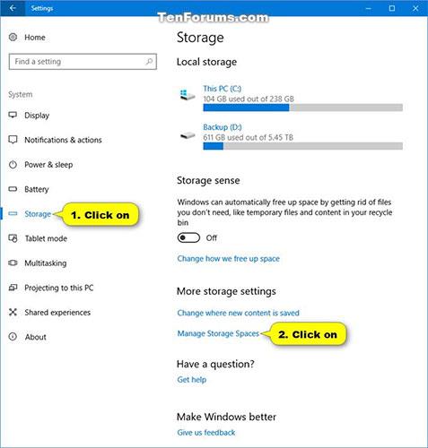 Comment créer de nouveaux pools et espaces de stockage dans Windows 10