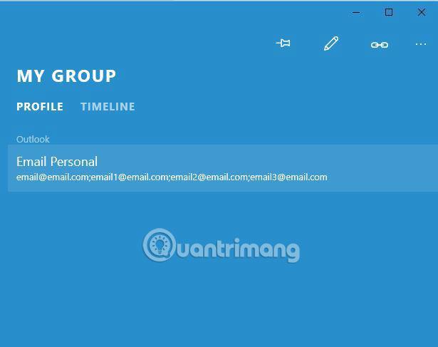 Envoyer un e-mail au groupe sur Windows 10 Mail