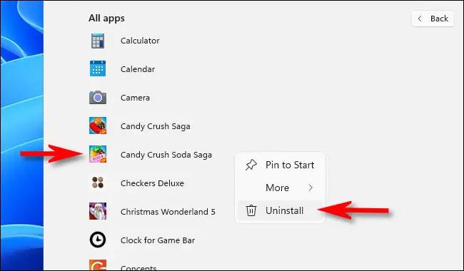 Come disinstallare le applicazioni su Windows 11