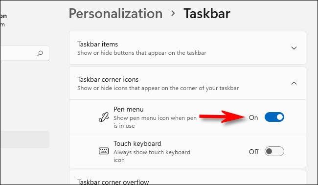 So zeigen Sie das Stiftmenüsymbol in der Windows 11-Taskleiste an