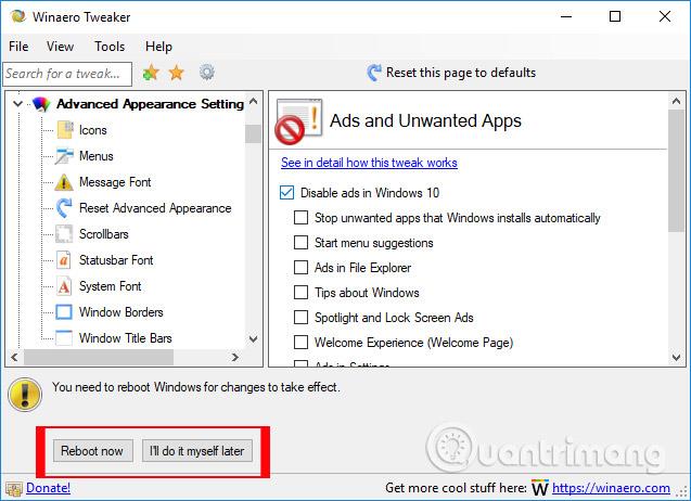 Comment personnaliser Windows avec Winaero Tweaker