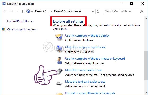 Comment activer la fonctionnalité des touches de la souris dans Windows 10