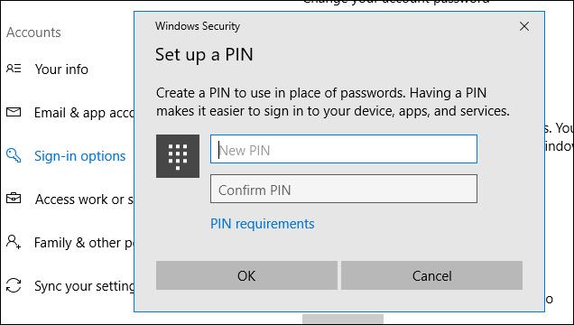 Windows 10 PIN の文字数制限をカスタマイズする方法