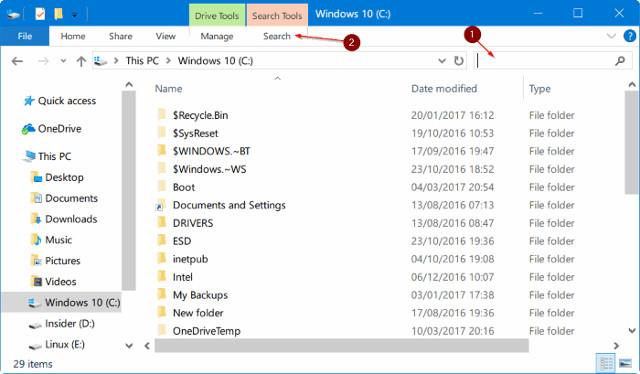 Comment trouver des fichiers volumineux sur Windows 10