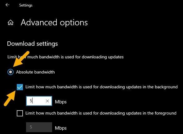 Comment configurer la limite de bande passante de téléchargement des mises à jour Windows dans Windows 10