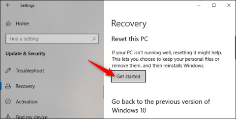 Comment utiliser Fresh Start sur Windows 10 pour remettre lappareil à son état dinstallation dorigine