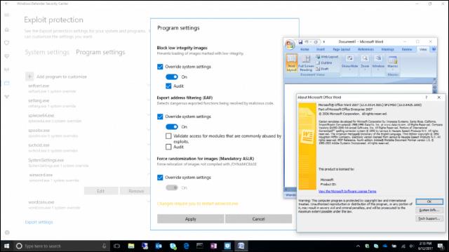 Migliora la sicurezza di Windows 10 con la protezione dagli exploit