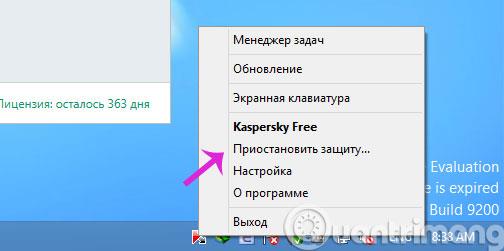 Come passare Kaspersky Free Antivirus all'interfaccia inglese