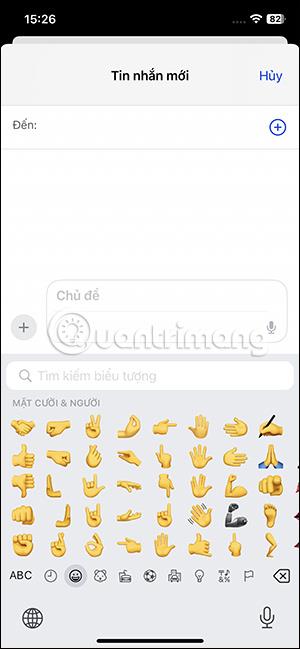 Instructions pour changer la couleur des emoji sur iPhone