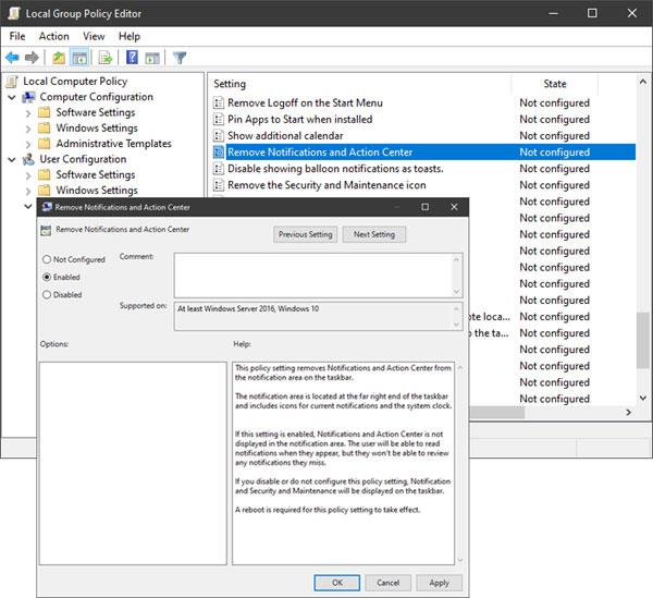 Comment activer/désactiver les notifications de sécurité et de maintenance dans Windows 10