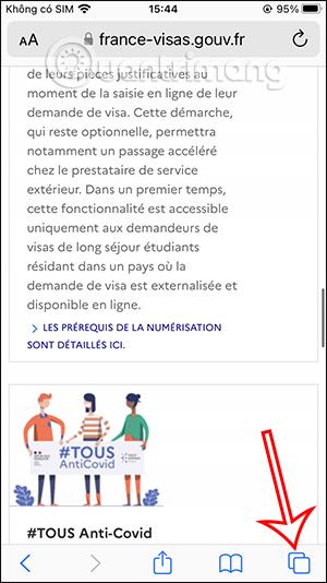 Instructions pour partager des groupes d'onglets Safari sur iPhone