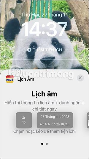 Un moyen simple d'afficher le calendrier lunaire sur l'écran de verrouillage de l'iPhone